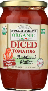 Bella Terra: Diced Italian Plum Tomatoes, 24 Oz