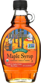 Coombs Family Farms: Grade A Organic Maple Syrup Amber, 8 Oz