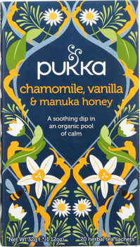 Pukka Herbs: Chamomile Vanilla & Manuka Honey Herbal Tea, 20 Bg