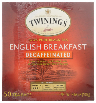 Twining Tea: Decaffeinated English Breakfast Black Tea, 50 Bg