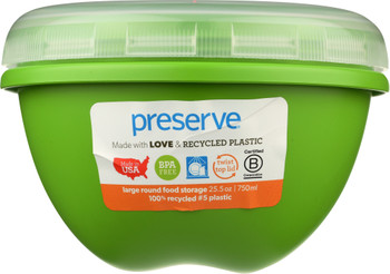 Preserve: Apple Green Food Storage Container Large, 25.5 Oz, 1 Ea