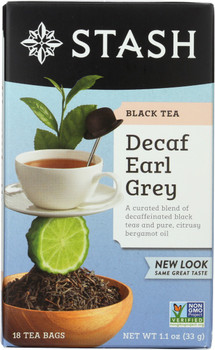 Stash Tea: Tea Decaf Earl Grey, 18 Bg