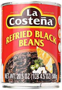 La Costena: Refried Black Beans, 20.5 Oz