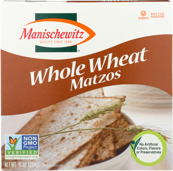 Manischewitz: Matzo Whl Wheat, 10 Oz