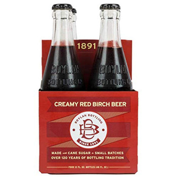 Boylan: Soda Birch Beer Crmy Red 4pk, 48 Fo