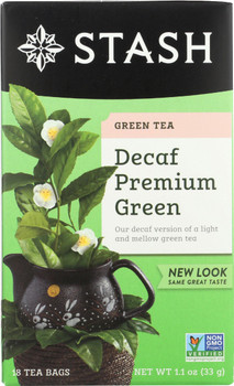 Stash Tea: Tea Decaf Grn, 18 Bg