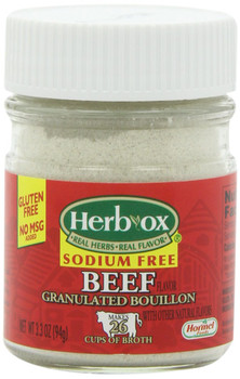 Herb Ox: Sodium Free Granulated Beef Bouillon, 3.3 Oz
