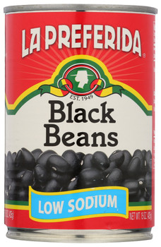 La Preferida: Bean Blk Low Sodium, 15 Oz