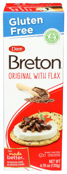 Dare: Breton Gluten Free Original With Flax Crackers, 4.76 Oz