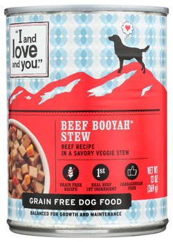 I&love&you: Dog Food Can Beef Booyah Stew, 13 Oz