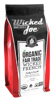 Wicked Joe Coffee: Organic Fair Trade Wicked French, 12 Oz