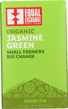 Equal Exchange: Tea Jasmine Green Org, 20 Bg