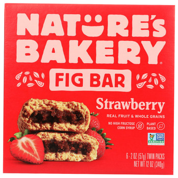 Natures Bakery: Bar Fig Ww Strwbrry 6ct, 12 Oz