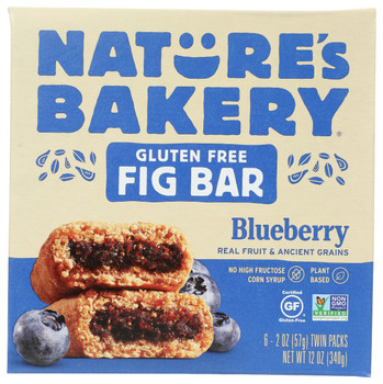 Natures Bakery: Bar Fig Gf Blueberry 6ct, 12 Oz