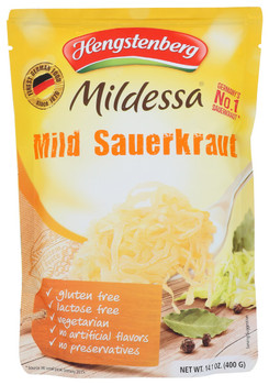 Hengstenberg: Sauerkraut Mildessa In Pouch, 14.1 Oz