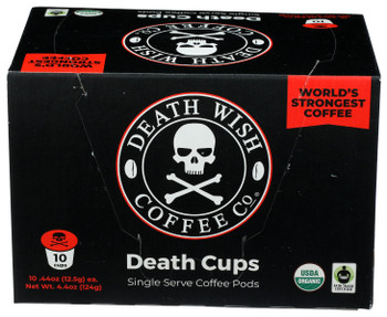 Death Wish Coffee: Dark Roast Death Cups, 10 Cp