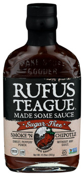 Rufus Teague: Smoke N Chipotle Sugar Free, 12 Oz