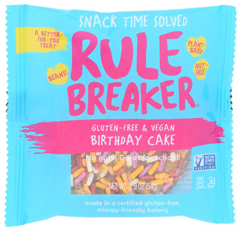 Rule Breaker Snacks: Birthday Cake Brownie, 1.9 Oz