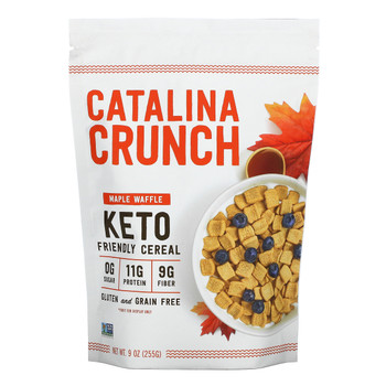 Catalina Snacks: Maple Waffle Keto Friendly Cereal, 9 Oz