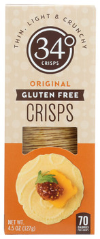 34 Degrees: Crisps Bread Original Gf, 4.5 Oz