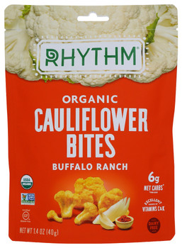 Rhythm Superfoods: Bites Cauliflwr Bffl Rnch, 1.4 Oz