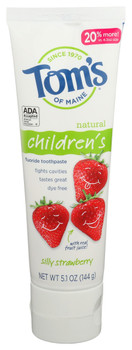 Toms Of Maine: Silly Strawberry Children Flouride Toothpaste, 5.1 Oz