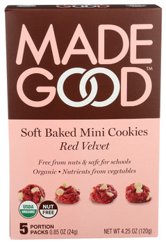 Madegood: Red Velvet Soft Baked Mini Cookies, 4.25 Oz
