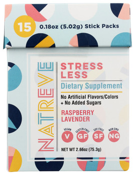 Natreve: Stress-less Pwdr 15pkt, 75.3 Gm