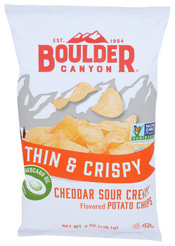 Boulder Canyon: Cheddar Sour Cream Potato Chips, 6 Oz
