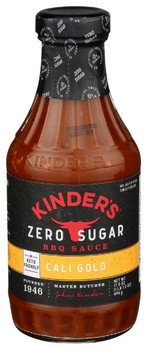 Kinders: Zero Sugar Cali Gold Bbq Sauce, 17.5 Oz