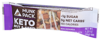 Munk Pack: Bar Nut Seed Wht Chc Maca, 1.23 Oz