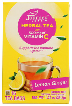 Journey Leaf: Tea Lemon Ginger, 1.24 Oz