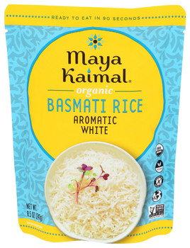 Maya Kaimal: Rice Basmati Aromatic White, 8.5 Oz