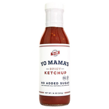 Yo Mamas Foods: Spicy Ketchup, 14 Oz