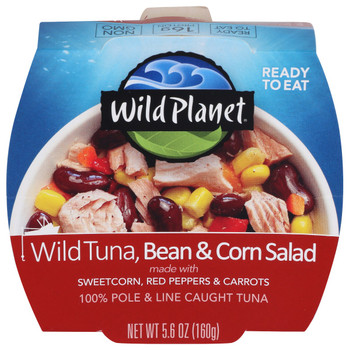 Wild Planet: Wild Tuna Bean And Corn Salad Ready To Eat Meal, 5.6 Oz