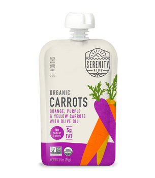 Serenity Kids: Pouch Carrot Variety Olive Oil, 3.5 Oz