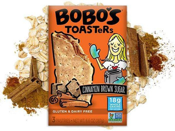 Bobos Oat Bars: Toaster Pstry Cin Br Sug, 6.6 Oz