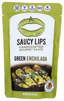 Saucy Lips: Sauce Green Enchilada, 8 Oz