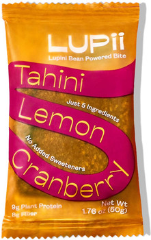 Lupii: Bar Tahini Lemon Cranbrry, 1.76 Oz