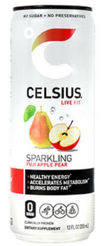 Celsius: Sparkling Fuji Apple Pear Energy Drink, 12 Fl Oz