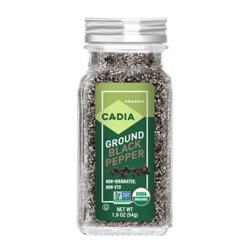 Cadia: Pepper Black Ground Org, 1.9 Oz
