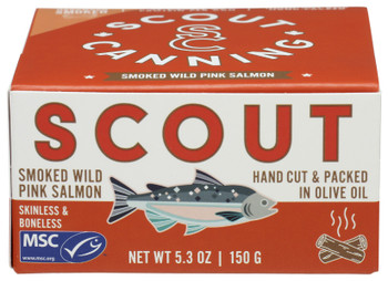 Scout: Smoked Wild Pink Salmon, 5.3 Oz
