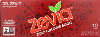 Zevia: Dr. Zevia Zero Calorie Soda 10 Pack, 120 Fl Oz