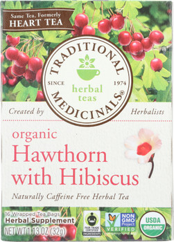 Traditional Medicinals: Tea Heart With Hawthorn, 16 Bg