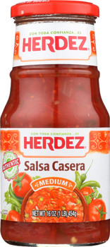 Herdez: Casera Medium Salsa, 16 Oz