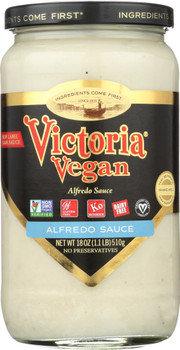 Victoria: Vegan Alfredo Sauce Original, 18 Oz