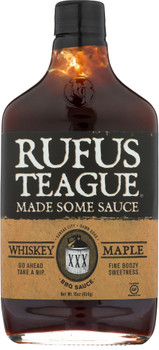 Rufus Teague: Whiskey Maple Bbq Sauce, 16 Oz