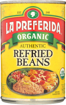La Preferida: Organic Authentic Refried Beans, 15 Oz