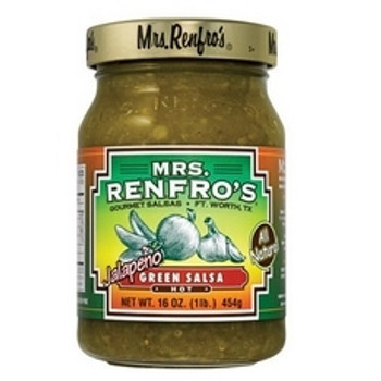 Mrs. Renfro's: Hot Jalapeno Green Salsa, 16 Oz