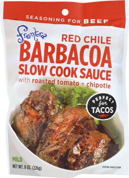 Frontera: Red Chile Barbacoa Slow Cook Sauce With Roasted Tomato Plus Chipotle, 8 Oz